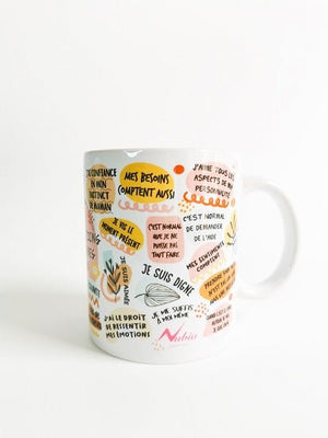 Tasse "Mes affirmations quotidiennes de Maman" - Nubia Créations