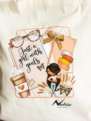 Tote Bag - Just a Girl - Nubia Créations