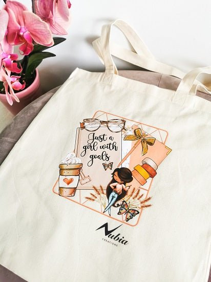 Tote Bag - Just a Girl - Nubia Créations