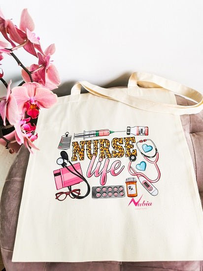 Tote Bag - Nurse Life - Nubia Créations